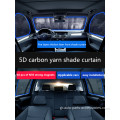 5D Mesh Magnetic Foldable Car Sunshade Cartain Curtain Curtain